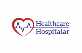 Logo da empresa healthcare hospitalar.